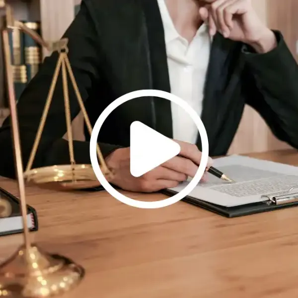A legal professional at desk